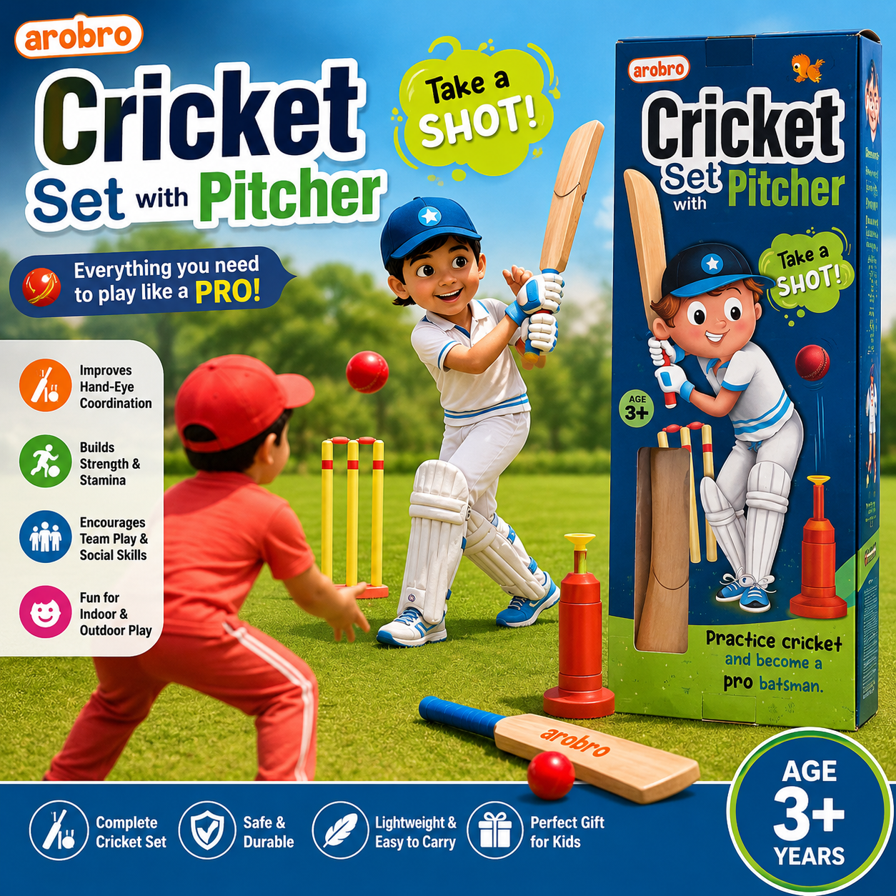 Cricket Set with Pitcher
